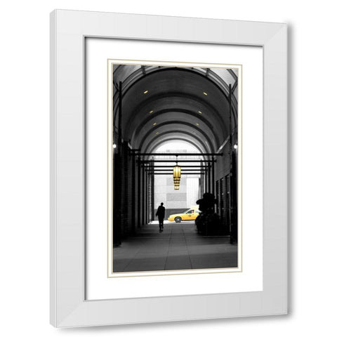 HR BandW 1 White Modern Wood Framed Art Print with Double Matting by Pica, Jeff