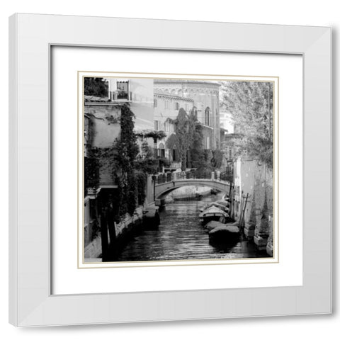 Cinque calli di Venezia 5 White Modern Wood Framed Art Print with Double Matting by Grey, Jace