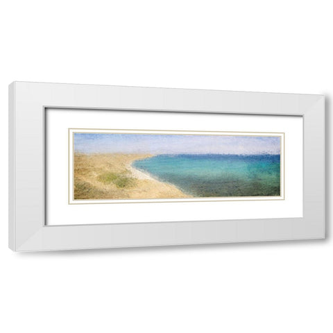 On The Coast White Modern Wood Framed Art Print with Double Matting by Kimberly, Allen