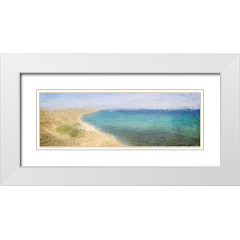 On The Coast White Modern Wood Framed Art Print with Double Matting by Kimberly, Allen