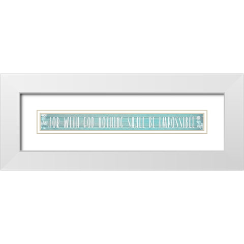 Impossible White Modern Wood Framed Art Print with Double Matting by Kimberly, Allen