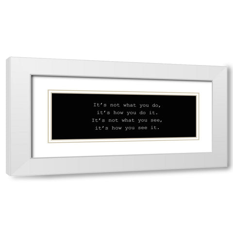 How You White Modern Wood Framed Art Print with Double Matting by Kimberly, Allen