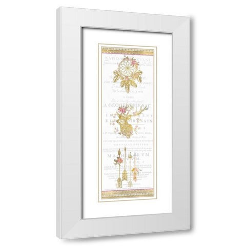 Free Spirit Panel White Modern Wood Framed Art Print with Double Matting by Allen, Kimberly