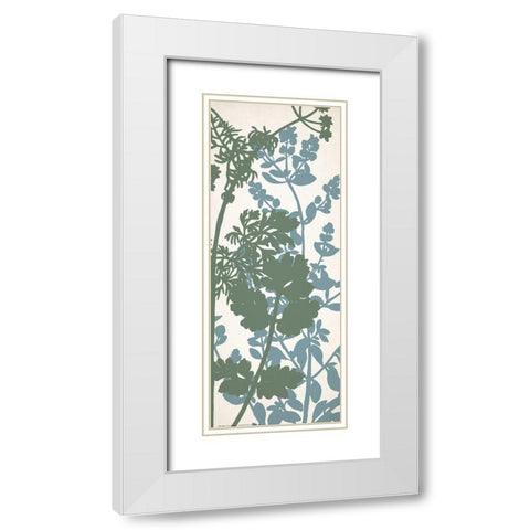 Grow 1 White Modern Wood Framed Art Print with Double Matting by Allen, Kimberly