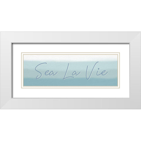 Sea La Vie White Modern Wood Framed Art Print with Double Matting by Allen, Kimberly