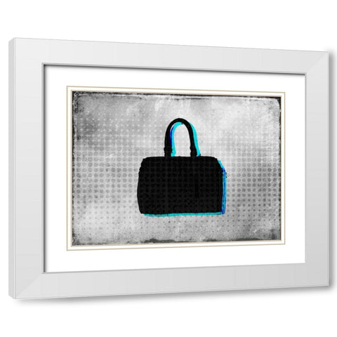 Purse Sillouette White Modern Wood Framed Art Print with Double Matting by Allen, Kimberly
