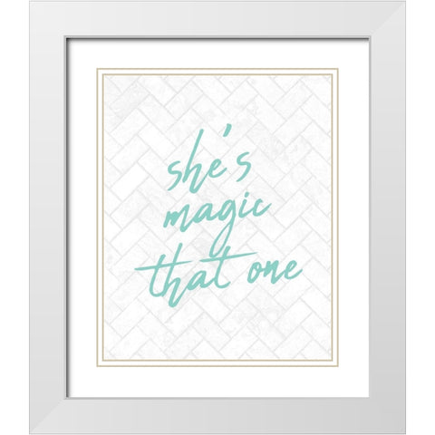 Magic White Modern Wood Framed Art Print with Double Matting by Kimberly, Allen