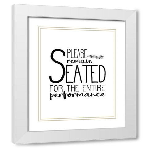 In the Bathroom 7 White Modern Wood Framed Art Print with Double Matting by Kimberly, Allen