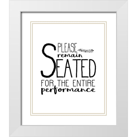 In the Bathroom 7 White Modern Wood Framed Art Print with Double Matting by Kimberly, Allen
