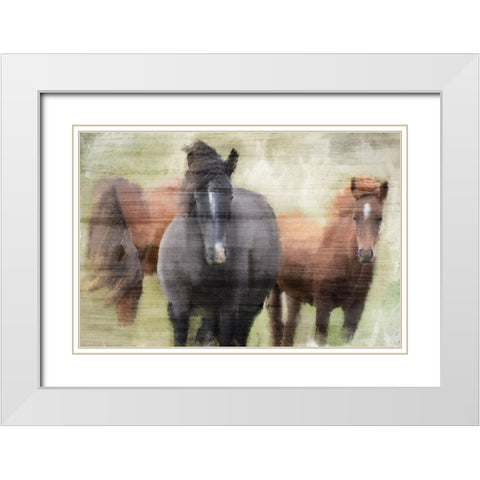My Three White Modern Wood Framed Art Print with Double Matting by Kimberly, Allen