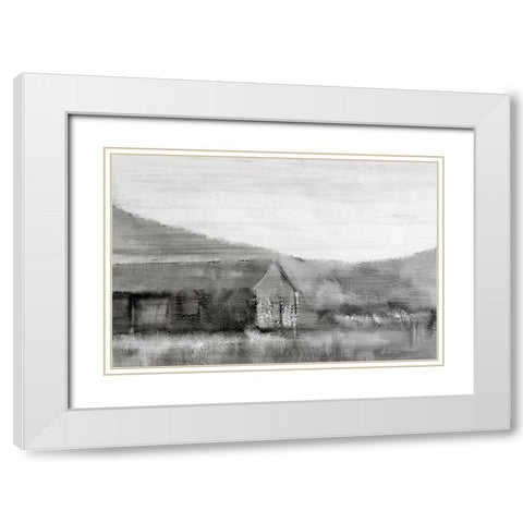In the Valley White Modern Wood Framed Art Print with Double Matting by Kimberly, Allen