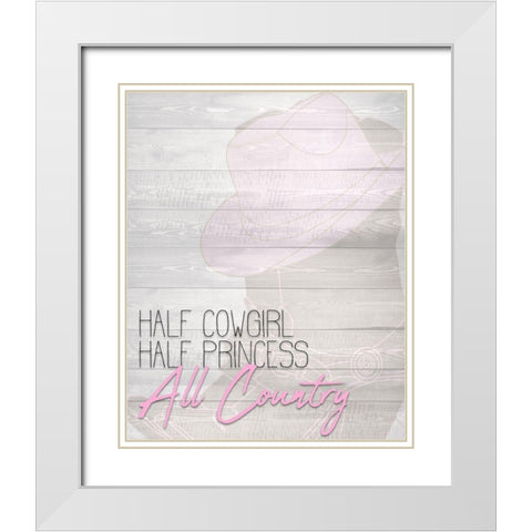 All Country White Modern Wood Framed Art Print with Double Matting by Kimberly, Allen