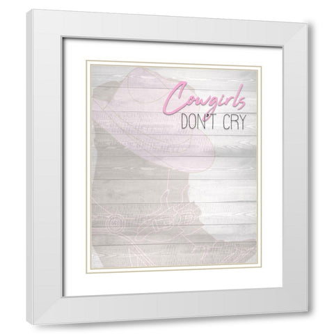 Cowgirls White Modern Wood Framed Art Print with Double Matting by Kimberly, Allen