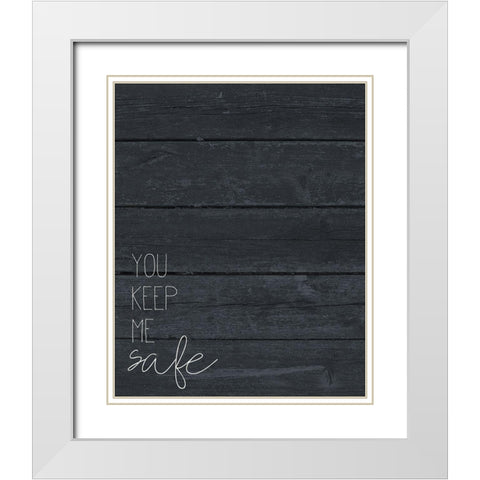 Safe and Wild 1 White Modern Wood Framed Art Print with Double Matting by Kimberly, Allen