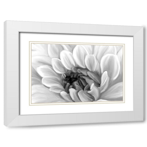 Glowing White Modern Wood Framed Art Print with Double Matting by Kimberly, Allen