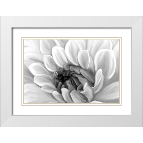 Glowing White Modern Wood Framed Art Print with Double Matting by Kimberly, Allen