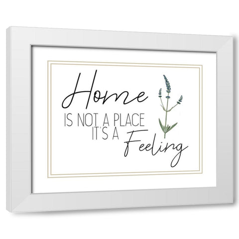 Family Gathers 3 White Modern Wood Framed Art Print with Double Matting by Kimberly, Allen