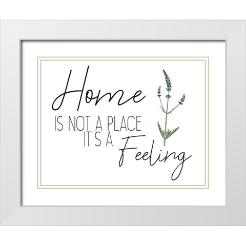 Family Gathers 3 White Modern Wood Framed Art Print with Double Matting by Kimberly, Allen