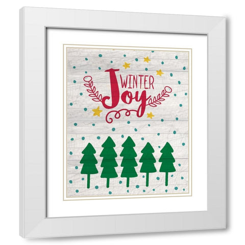 Nostalgic Christmas 13 White Modern Wood Framed Art Print with Double Matting by Kimberly, Allen