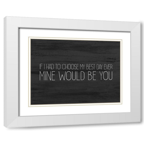 Love Always 3 v2 White Modern Wood Framed Art Print with Double Matting by Kimberly, Allen