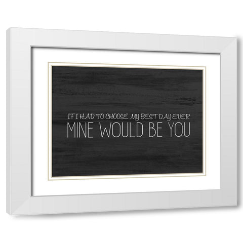 Love Always 3 White Modern Wood Framed Art Print with Double Matting by Kimberly, Allen