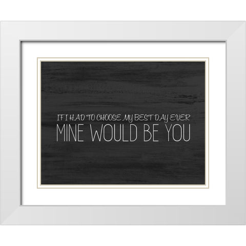 Love Always 3 White Modern Wood Framed Art Print with Double Matting by Kimberly, Allen
