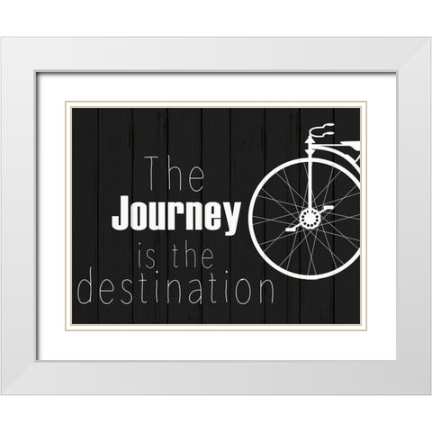 Journey 2 White Modern Wood Framed Art Print with Double Matting by Kimberly, Allen