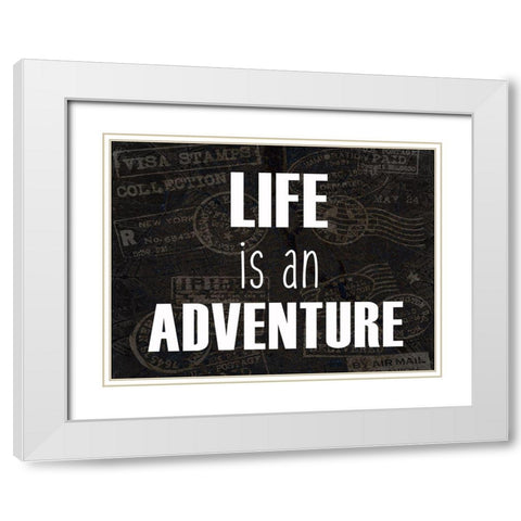 Wander 2 White Modern Wood Framed Art Print with Double Matting by Kimberly, Allen