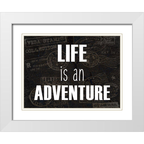 Wander 2 White Modern Wood Framed Art Print with Double Matting by Kimberly, Allen