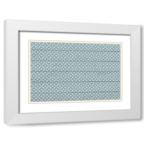 Sanda Pattern 2 White Modern Wood Framed Art Print with Double Matting by Kimberly, Allen