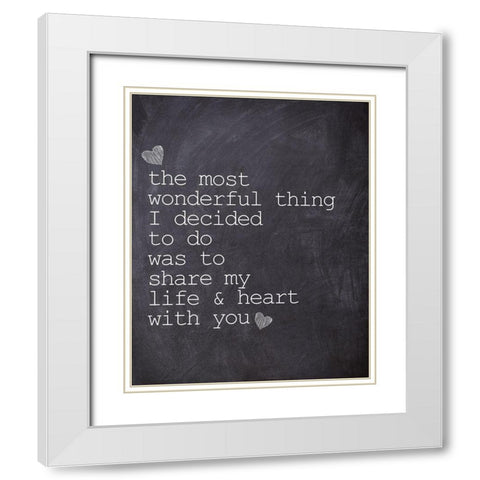 The Most Wonderful White Modern Wood Framed Art Print with Double Matting by Kimberly, Allen
