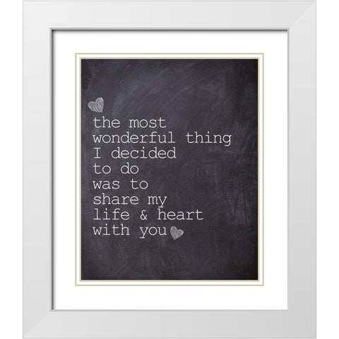 The Most Wonderful White Modern Wood Framed Art Print with Double Matting by Kimberly, Allen