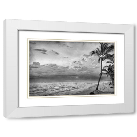 Beach Days White Modern Wood Framed Art Print with Double Matting by Kimberly, Allen