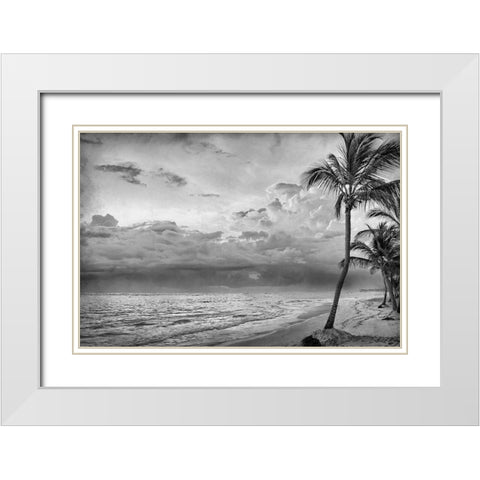 Beach Days White Modern Wood Framed Art Print with Double Matting by Kimberly, Allen