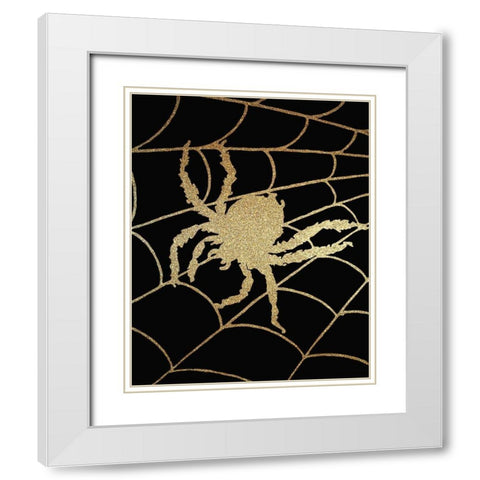 Halloween Gold 2 White Modern Wood Framed Art Print with Double Matting by Kimberly, Allen