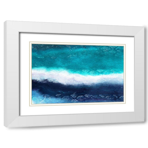 Layers White Modern Wood Framed Art Print with Double Matting by Kimberly, Allen