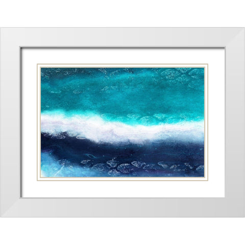 Layers White Modern Wood Framed Art Print with Double Matting by Kimberly, Allen