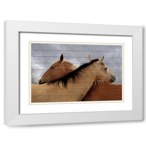 Together White Modern Wood Framed Art Print with Double Matting by Kimberly, Allen