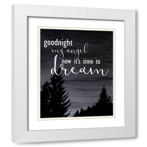 My Angel 1 White Modern Wood Framed Art Print with Double Matting by Kimberly, Allen