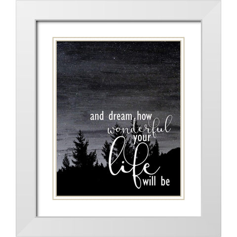 My Angel 2 White Modern Wood Framed Art Print with Double Matting by Kimberly, Allen