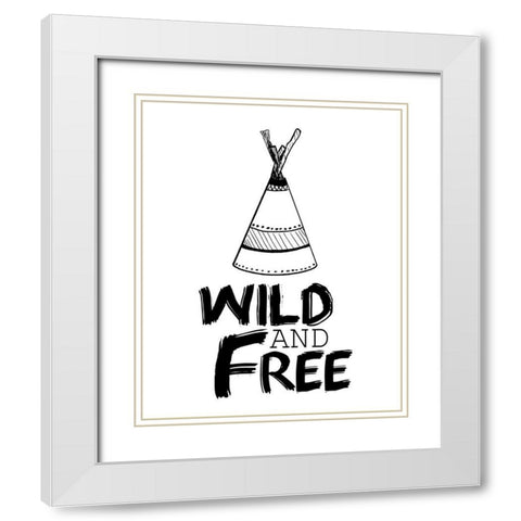 Adventure 1 White Modern Wood Framed Art Print with Double Matting by Kimberly, Allen