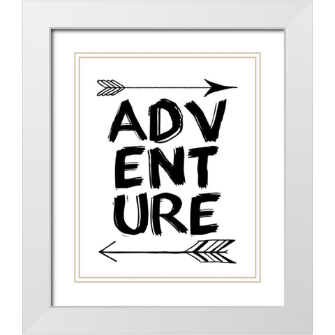 Adventure 2 White Modern Wood Framed Art Print with Double Matting by Kimberly, Allen