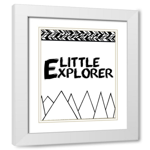 Adventure 3 White Modern Wood Framed Art Print with Double Matting by Kimberly, Allen