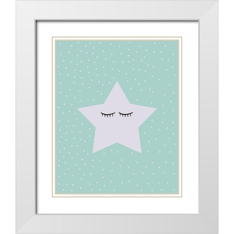 To the Cosmos 1 White Modern Wood Framed Art Print with Double Matting by Kimberly, Allen