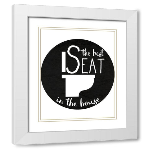 Best Seat White Modern Wood Framed Art Print with Double Matting by Kimberly, Allen