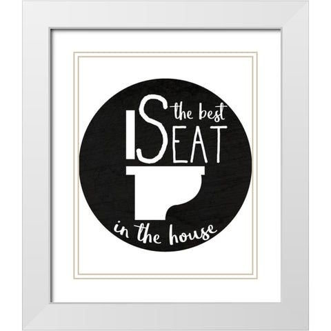 Best Seat White Modern Wood Framed Art Print with Double Matting by Kimberly, Allen