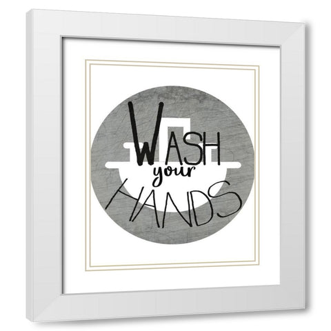 Wash White Modern Wood Framed Art Print with Double Matting by Kimberly, Allen