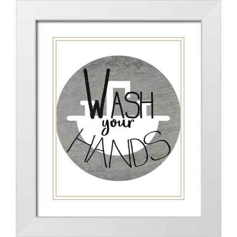 Wash White Modern Wood Framed Art Print with Double Matting by Kimberly, Allen