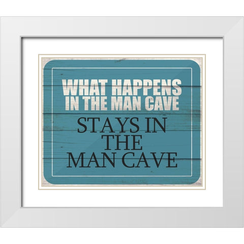 What Happens White Modern Wood Framed Art Print with Double Matting by Kimberly, Allen
