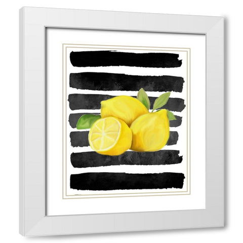 Fresh 1 White Modern Wood Framed Art Print with Double Matting by Allen, Kimberly